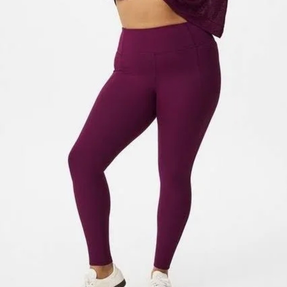 NWT UGG Saylor Plus Size Leggings  Heather Chianti Purple 3X - Picture 2 of 11